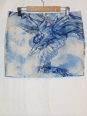White Fox Boutique Slow Down  Blue Angel Mini Skirt.